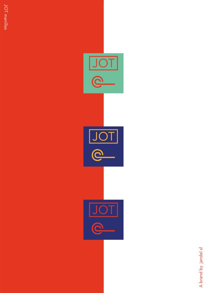 Prueba de colores logotipos marca JOT